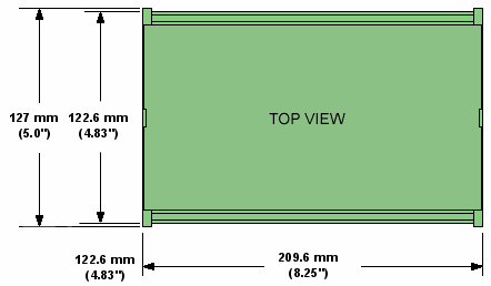 DIN-800 Side View Dimensions